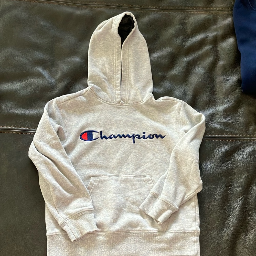 Kid S hoodie- grey